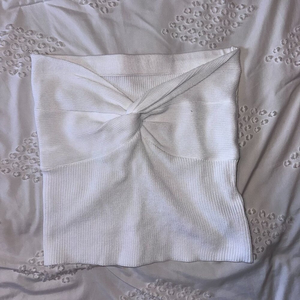 White Tie Tube Top